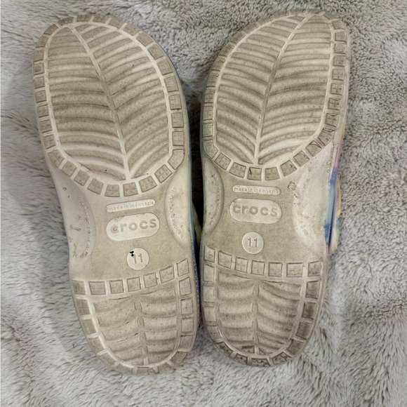 Crocs Womens Classic Tie Dyed Clogs Size 11 - Picture 6 of 6